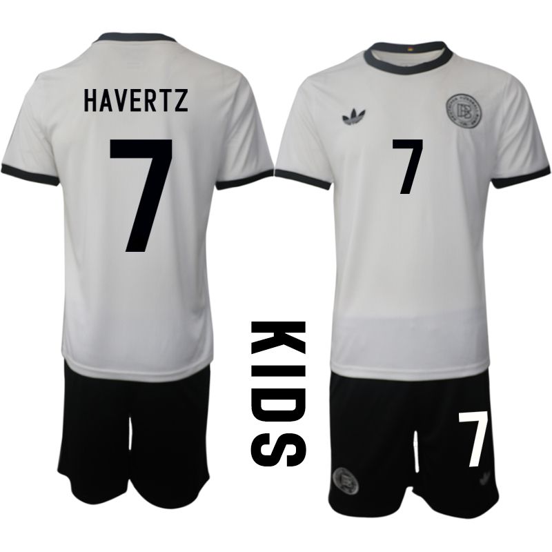 Youth 2025-2026 Season Germany home white #7 Soccer Jersey